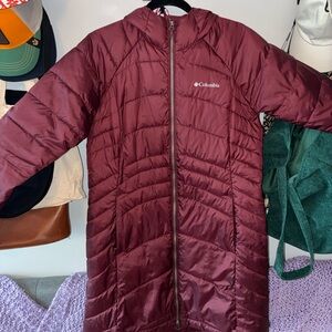 Columbia Maroon Quilted Jacket